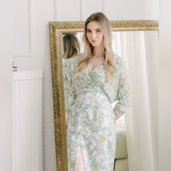 ZARA FLORAL PRINT SKIRT - Picture 4 of 16